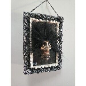 OOAK 2 Sided Creepy Oddity Depression Devil Man Wall hanging / Ornament